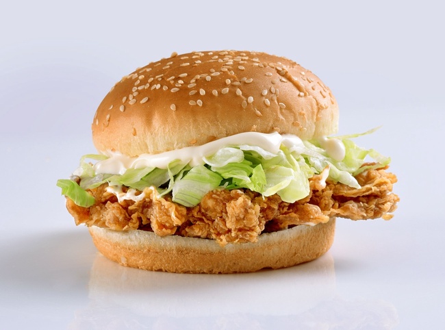 Order Crispy Chicken Burger food online from Big Mike's Pizza store, Morganville on bringmethat.com