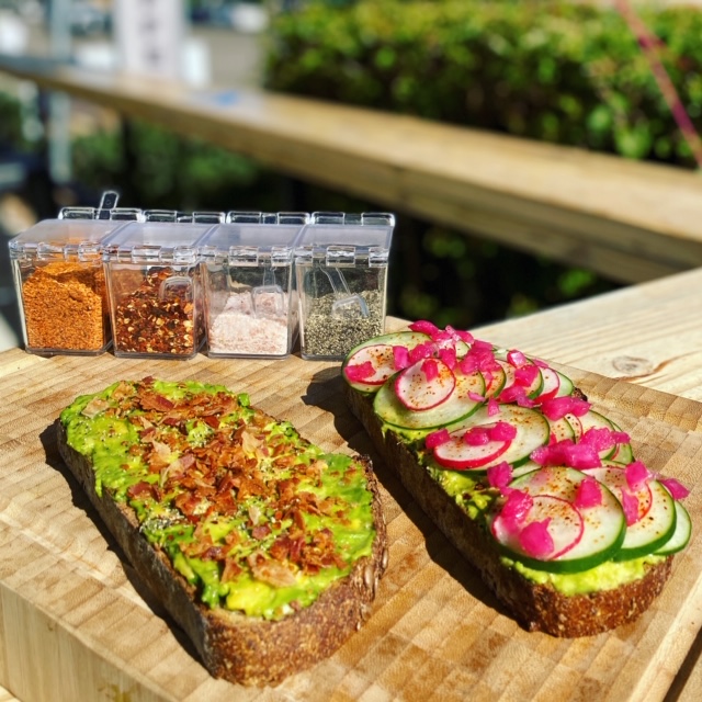 Order Avocado Dressed Toast  food online from Chainline Brew Cafe store, El Cajon on bringmethat.com