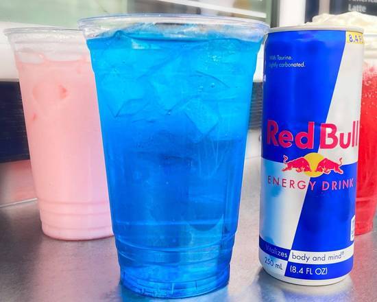 Order Red Bull Italian Soda food online from Midnight Cookie Co. store, Seattle on bringmethat.com