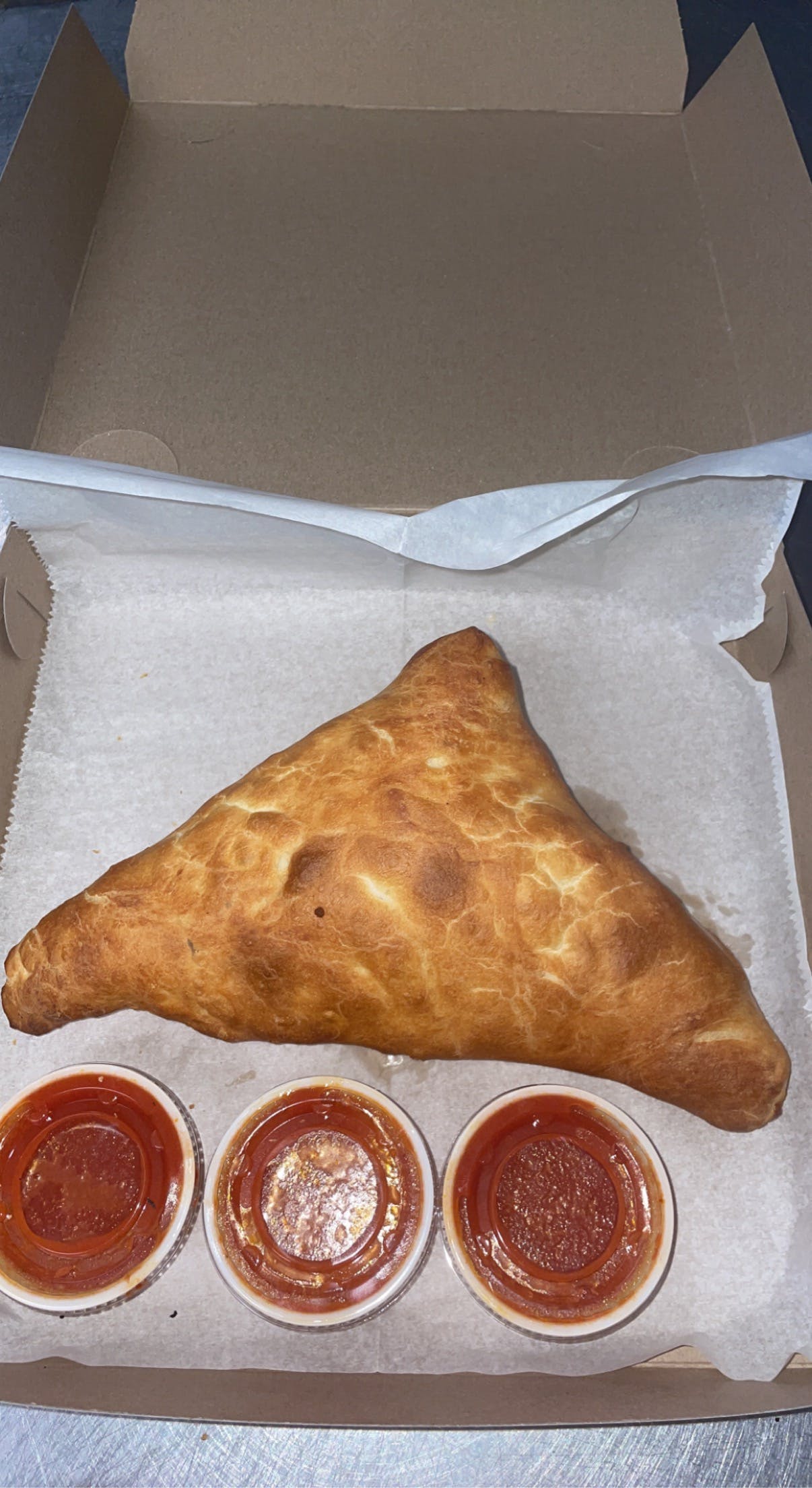 Order One Topping Cheese Calzone - Calzone food online from Papa D's Pizza store, St Clairsville on bringmethat.com