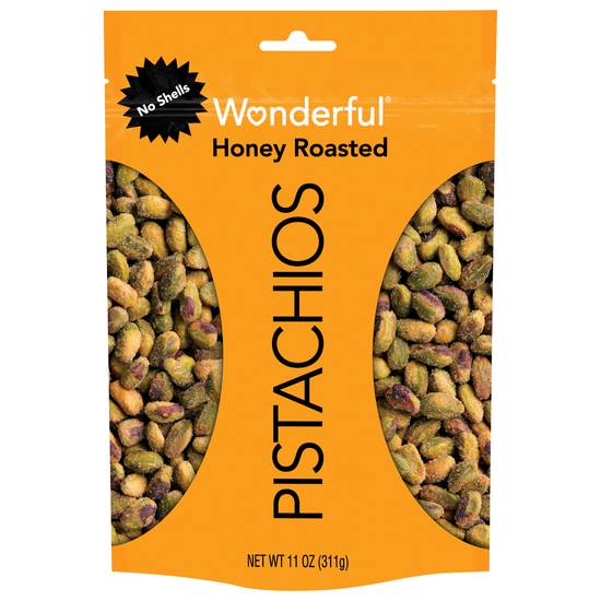 Order Wonderful Pistachios No Shells Honey Roasted (11 oz) food online from Rite Aid store, Yamhill County on bringmethat.com