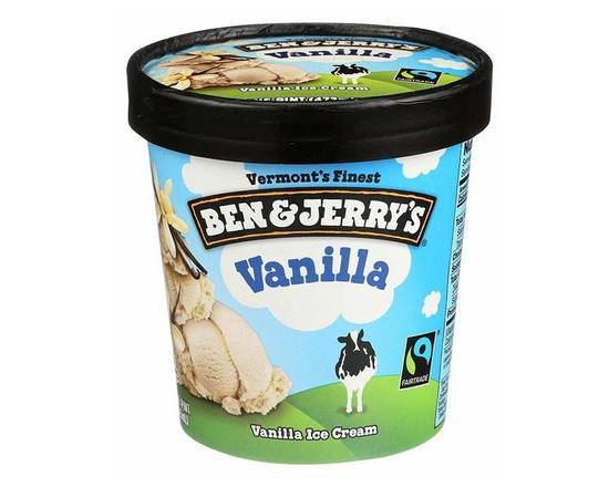 Order Ben & Jerry's Pint - Vanilla  food online from Ice Cream & More Anaheim store, Anaheim on bringmethat.com