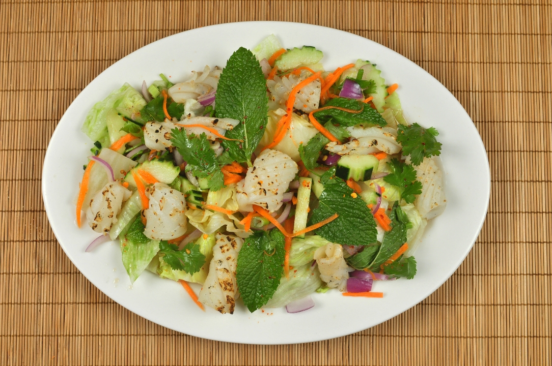 Order Spicy Squid Salad food online from Pacific Thai store, Santa Cruz on bringmethat.com