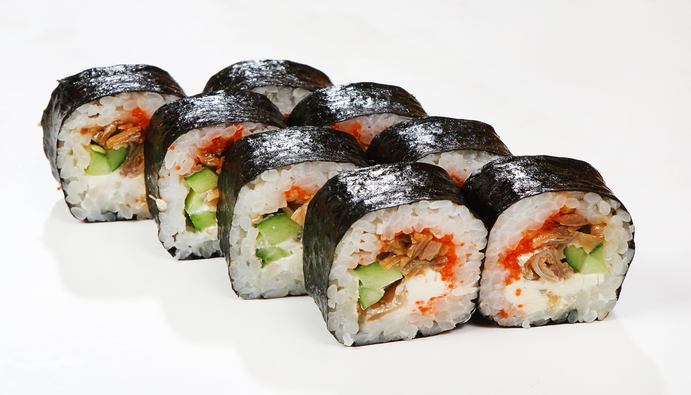 Order Salmon Skin Roll food online from Miyabi Sushi store, Gardena on bringmethat.com