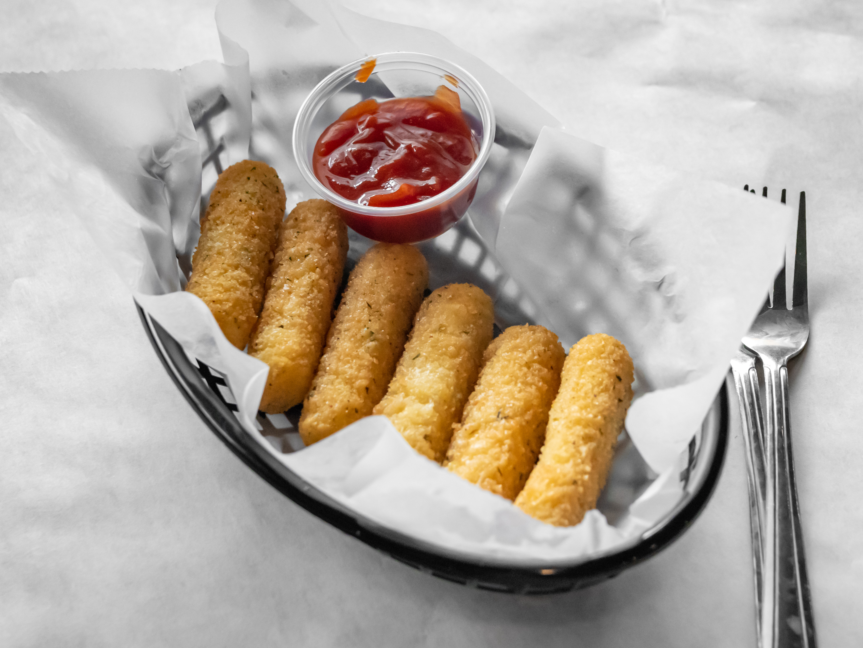 Order A2. Fried Cheese Sticks food online from Rocking Crab Cajun Seafood & Bar store, Stroudsburg on bringmethat.com