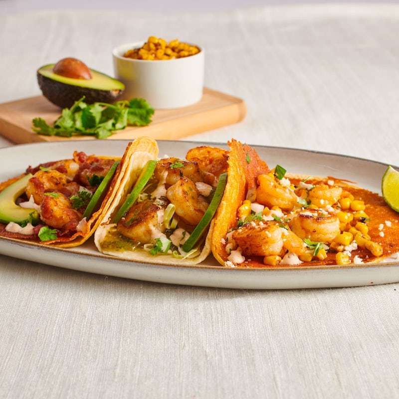 Order The Shrimp Trio  food online from Rubio's Fresh Mexican Grill store, Adelanto on bringmethat.com