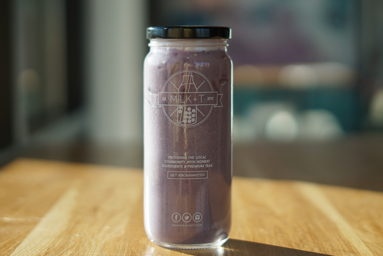 Order Know Your Roots | Taro Almond Milk food online from Milk+T store, Beaverton on bringmethat.com