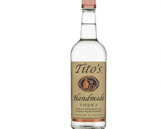 Order Tito's, 1L vodka (40.0% ABV) food online from Cold Spring Liquor store, Liberty Hill on bringmethat.com