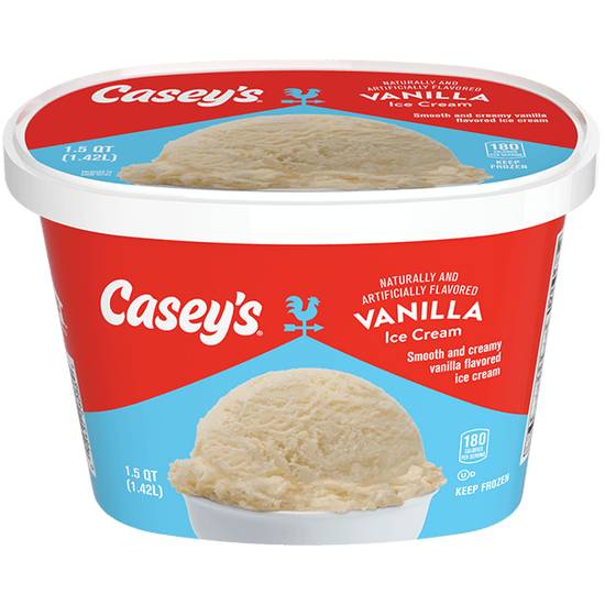 Order Casey's Vanilla Ice Cream 1.5qt food online from Caseys Carry Out Pizza store, Lebanon on bringmethat.com