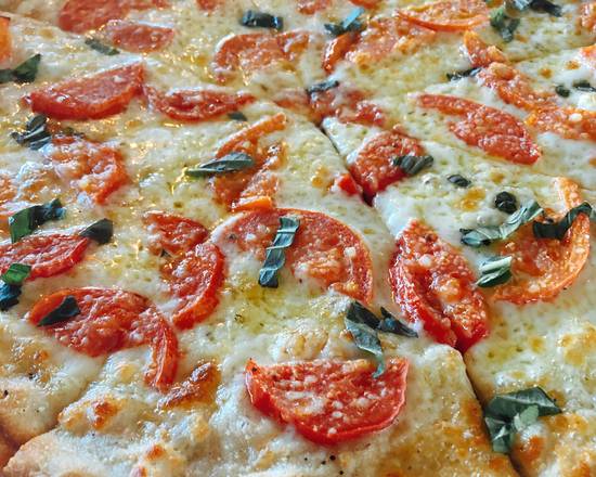 Order Tomato Basil Pizza food online from Oakland Pizza store, South Windsor on bringmethat.com