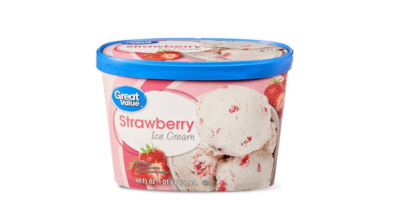 Order Great Value Strawberry Ice Cream food online from Red Roof Market store, Lafollette on bringmethat.com