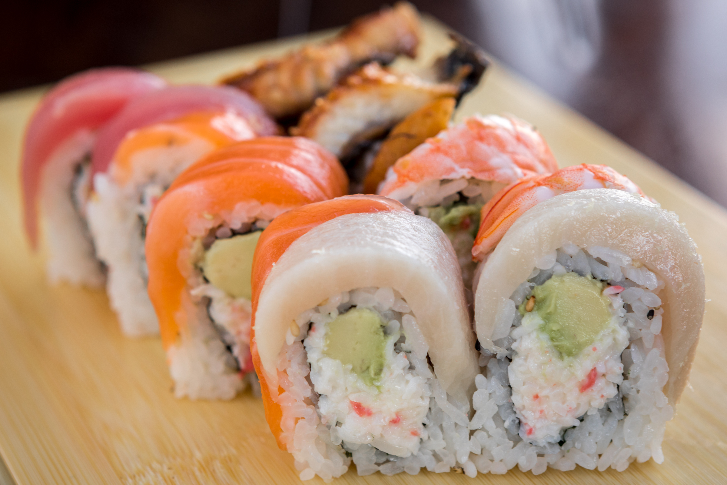 Order Rainbow Roll food online from Yo Sushi store, Alameda on bringmethat.com