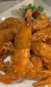 Order 7. Pan-Fried Shrimp 干烧大蝦 food online from Lucky Wok store, Lenexa on bringmethat.com