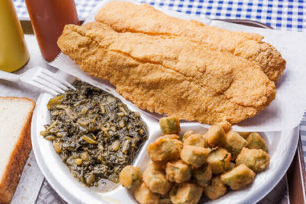 Order Catfish Plate food online from Uncle Larrys Restaurant store, Chattanooga on bringmethat.com