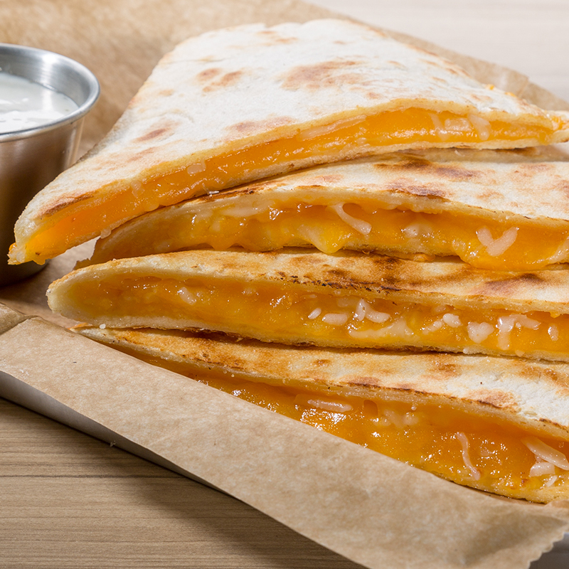 Order Triple Cheese Quesadilla food online from Wing Zone store, Jacksonville on bringmethat.com