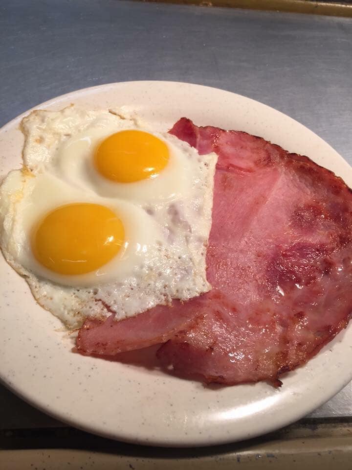Order Ham with 2 Eggs food online from Homestyle Cafe store, Springfield on bringmethat.com