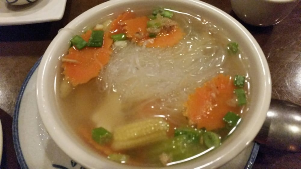 Order S3. Healthy Soup food online from Red Basil Thai Cuisine store, Rutherford on bringmethat.com