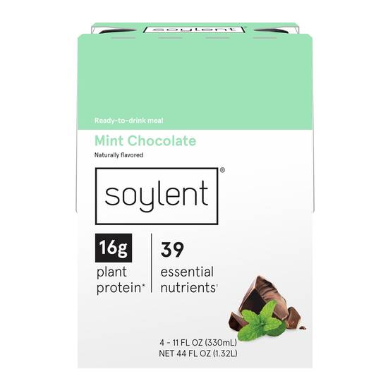 Order Soylent Drink Mint Chocolate (4 ct) food online from Rite Aid store, Willard on bringmethat.com
