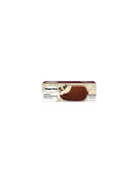 Order Haagen-Dazs Vanilla Milk Chocolate Bar 3 OZ food online from Chevron Extramile store, Tustin on bringmethat.com