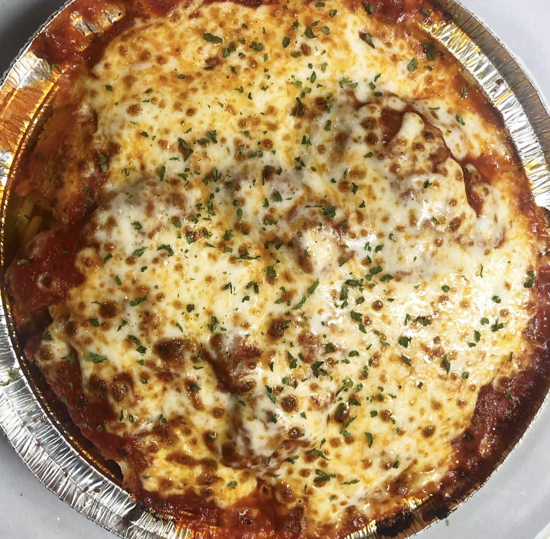 Order Chicken Parmigiana Combo food online from Guido's Pizza and Pasta store, Northridge on bringmethat.com