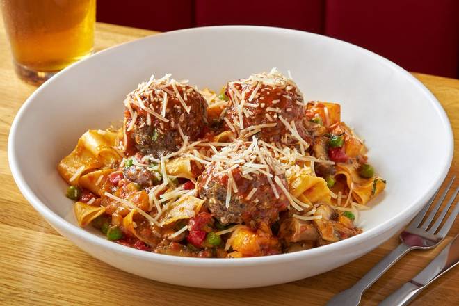 Order New!  Creekstone Farms Meatballs & Pappardelle food online from Silver Diner store, Dale City on bringmethat.com