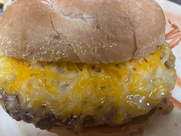 Order Three Cheese Burger food online from The Burger Barn store, Quincy on bringmethat.com