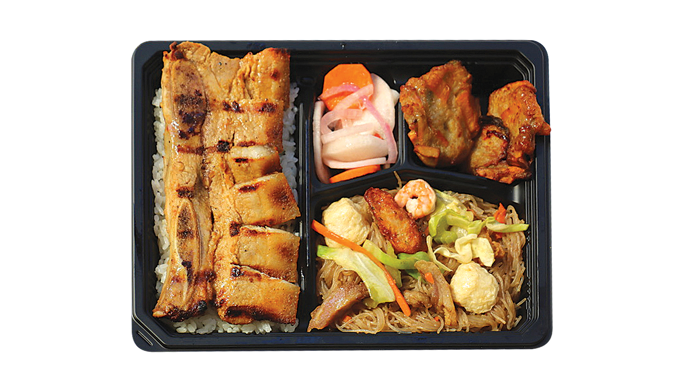 Order Grilled Liempo Bento Bx food online from Grill City store, West Covina on bringmethat.com