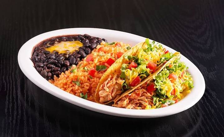 Order Shredded Chicken Taco Platter ~ food online from El Fresco Mexican Grill store, Sully on bringmethat.com
