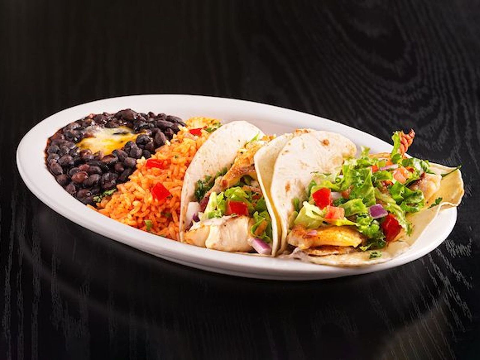 Order Fish Taco Platter ~ food online from El Fresco Mexican Grill store, Centreville on bringmethat.com