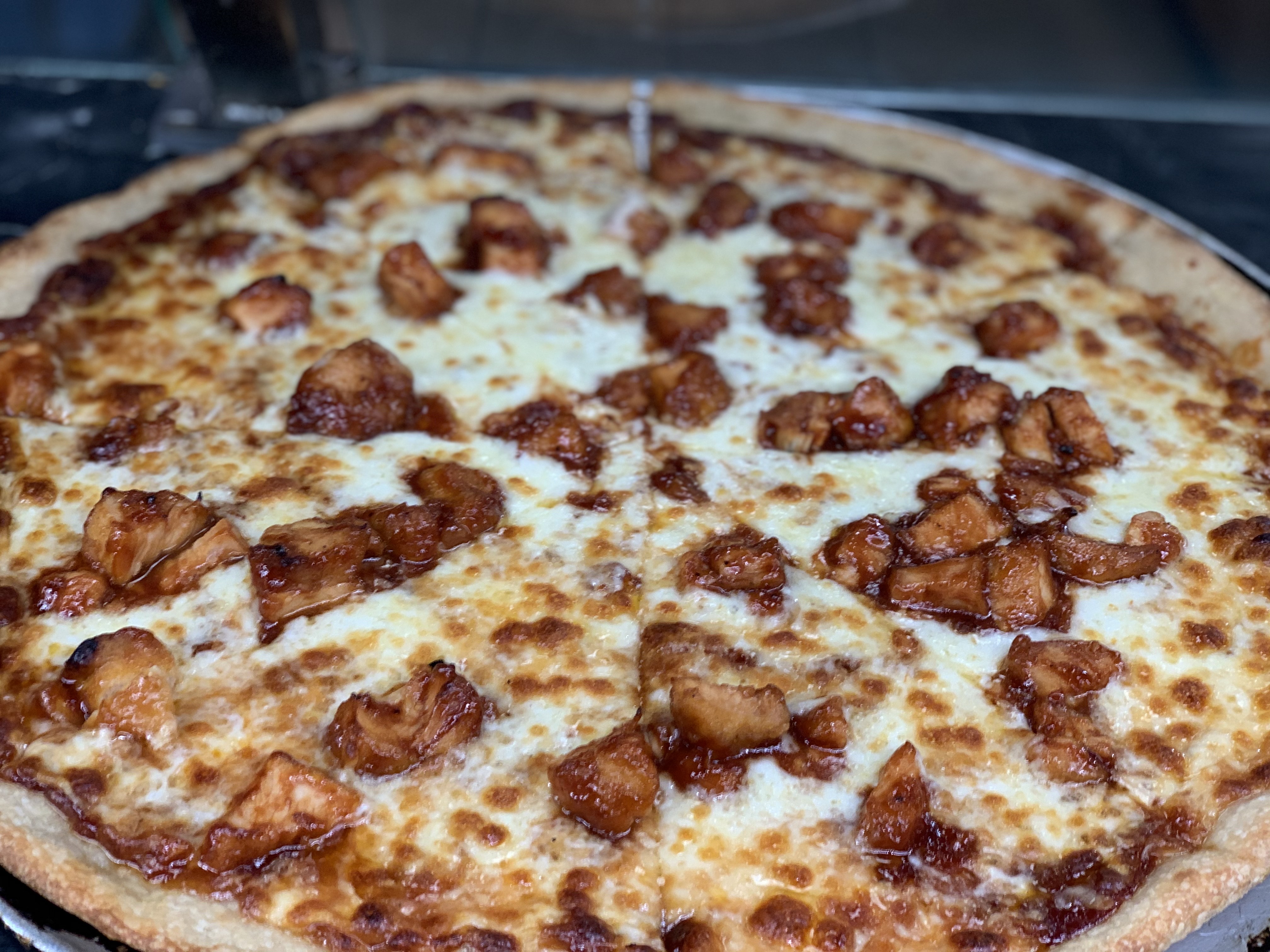 Order Large BBQ Chicken Pizza food online from Key Pizza store, Syracuse on bringmethat.com