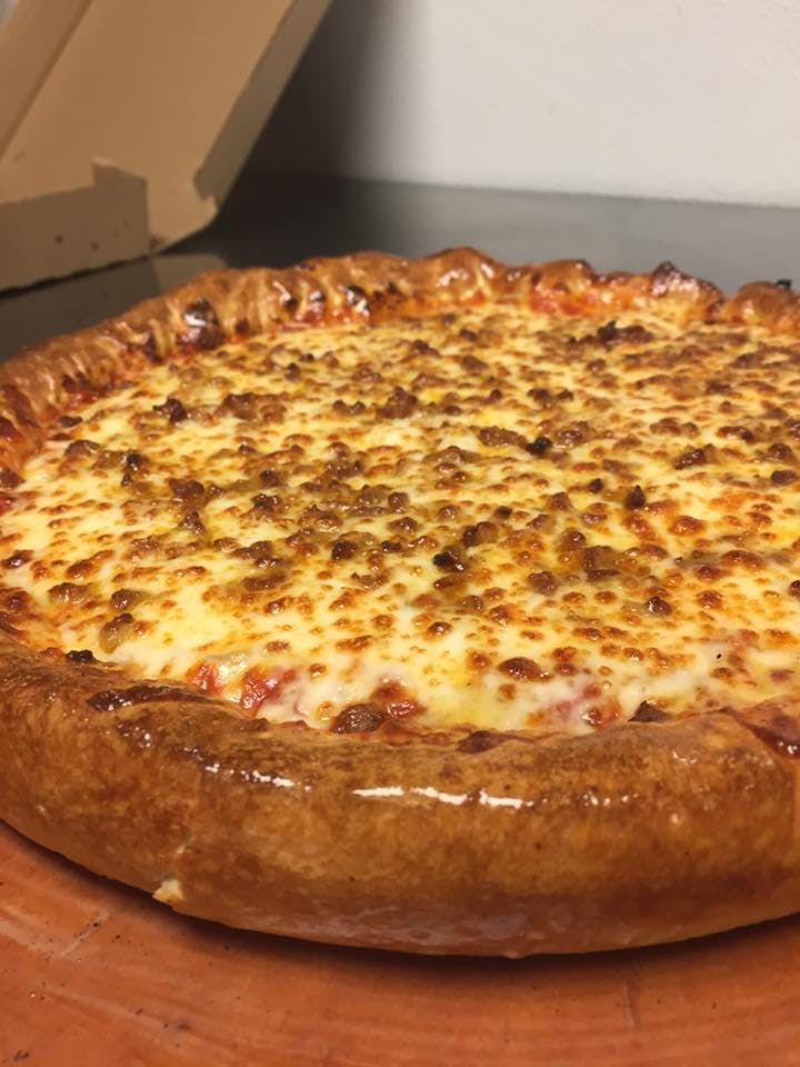 Order Deep Dish Pizza - 12'' 8-Cuts food online from Grandslam Pizza store, Monroeville on bringmethat.com