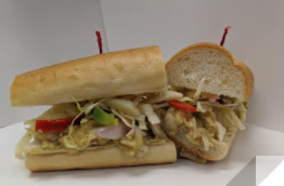 Order Carolina Shredded "Chicken" Sandwich food online from Wittycue store, St. Louis on bringmethat.com