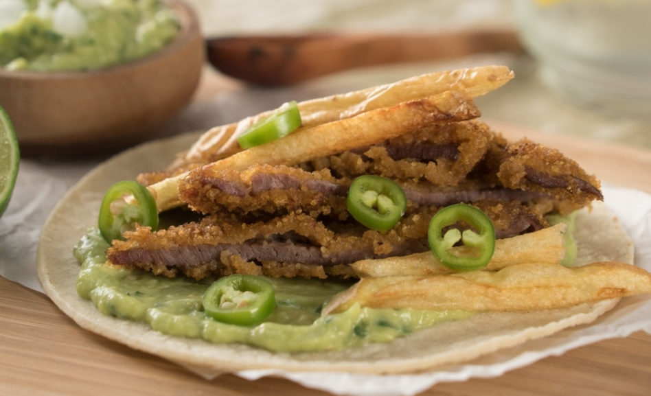 Order Milanesa Taco food online from La Huerta Grill store, St. Charles on bringmethat.com