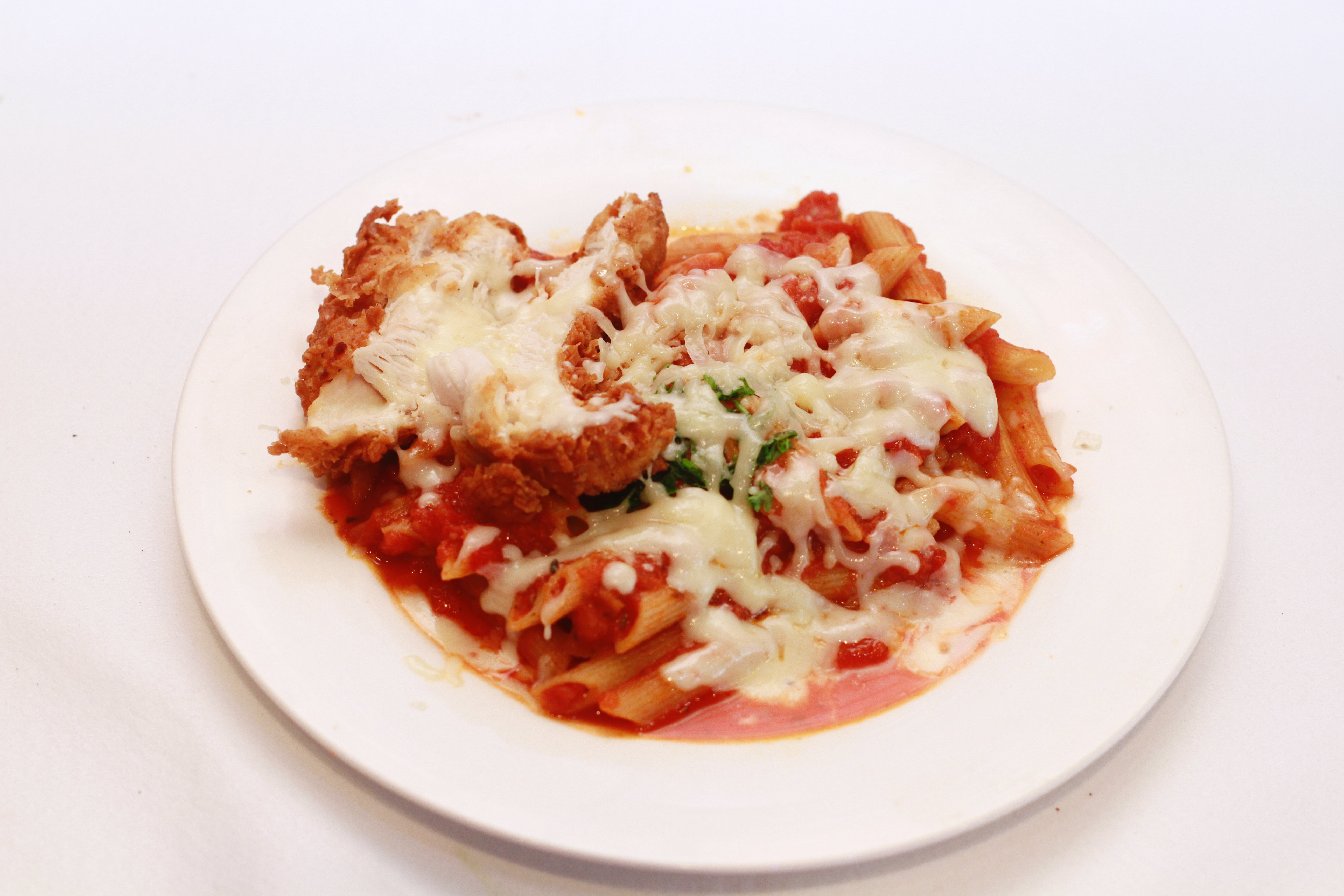 Order Penne with tomato sauce and veal parmesan food online from I Heart Pizza Ny store, New York on bringmethat.com