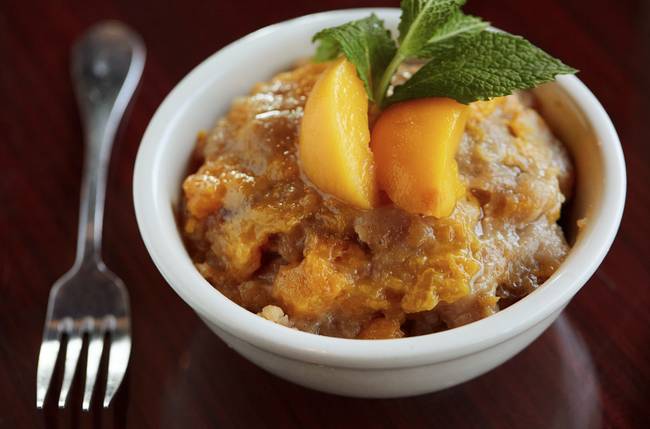 Order Peach Cobbler food online from Oohh & Aahh store, Washington on bringmethat.com