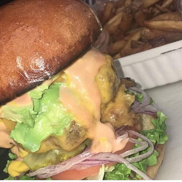 Order Cali Beef Burger food online from The Bee Hive Market and Deli store, Whittier on bringmethat.com