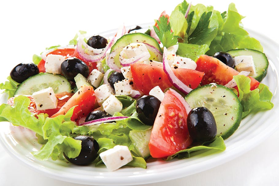 Order Greek Salad - Small food online from Anthony's Pizza VII store, Martinsburg on bringmethat.com