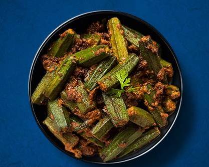 Order Okra Masala food online from Indian Vegan Experiment store, Southern Pines on bringmethat.com