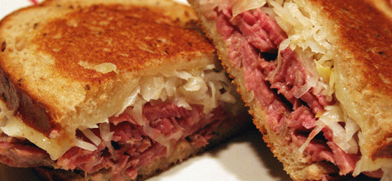 Order Reuben Sandwich food online from Tops American Grill, Bakery, & Bar store, Schenectady on bringmethat.com