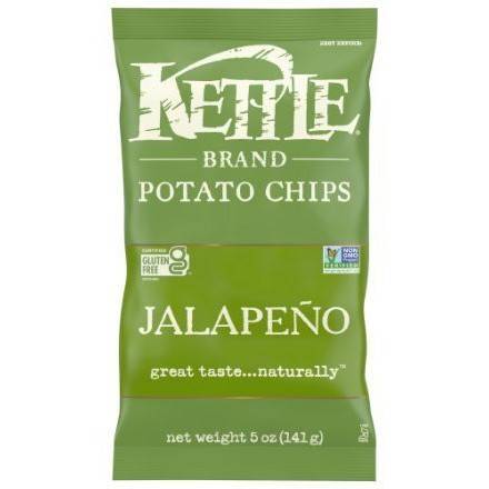 Order Kettle Brand Jalapeno Potato Chips (5 oz) food online from Goodees Cravings store, Marietta on bringmethat.com
