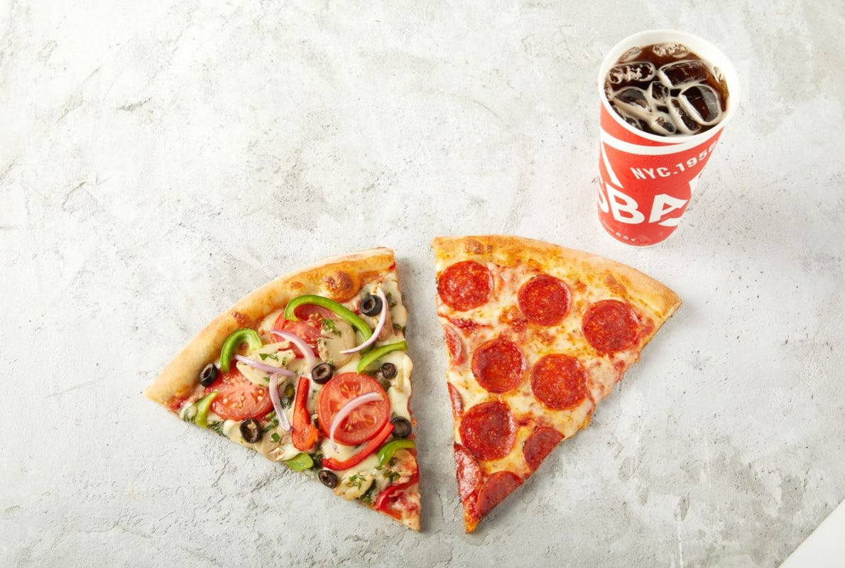 Order 2 New York Slices and Drink Combo food online from Sbarro store, Sandy on bringmethat.com