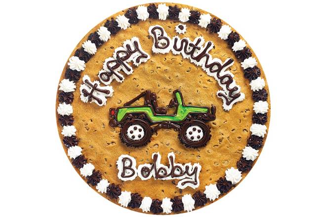Order Jeep Happy Birthday - B1022  food online from Great American Cookies store, Grapevine on bringmethat.com