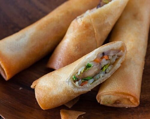 Order Vegetable Fried Spring Roll food online from Keefer Court Cafe & Bakery store, Minneapolis on bringmethat.com