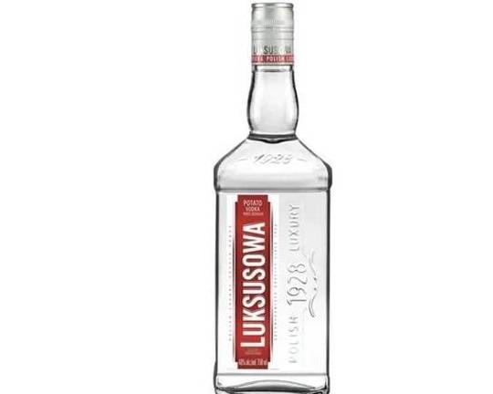 Order Luksusowa, 750mL vodka (40.0% ABV) food online from Cold Spring Liquor store, Liberty Hill on bringmethat.com