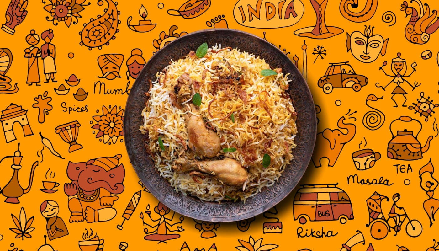 Order Peshawari Chicken Biryani food online from Gunpowder Cafe store, Bensalem on bringmethat.com