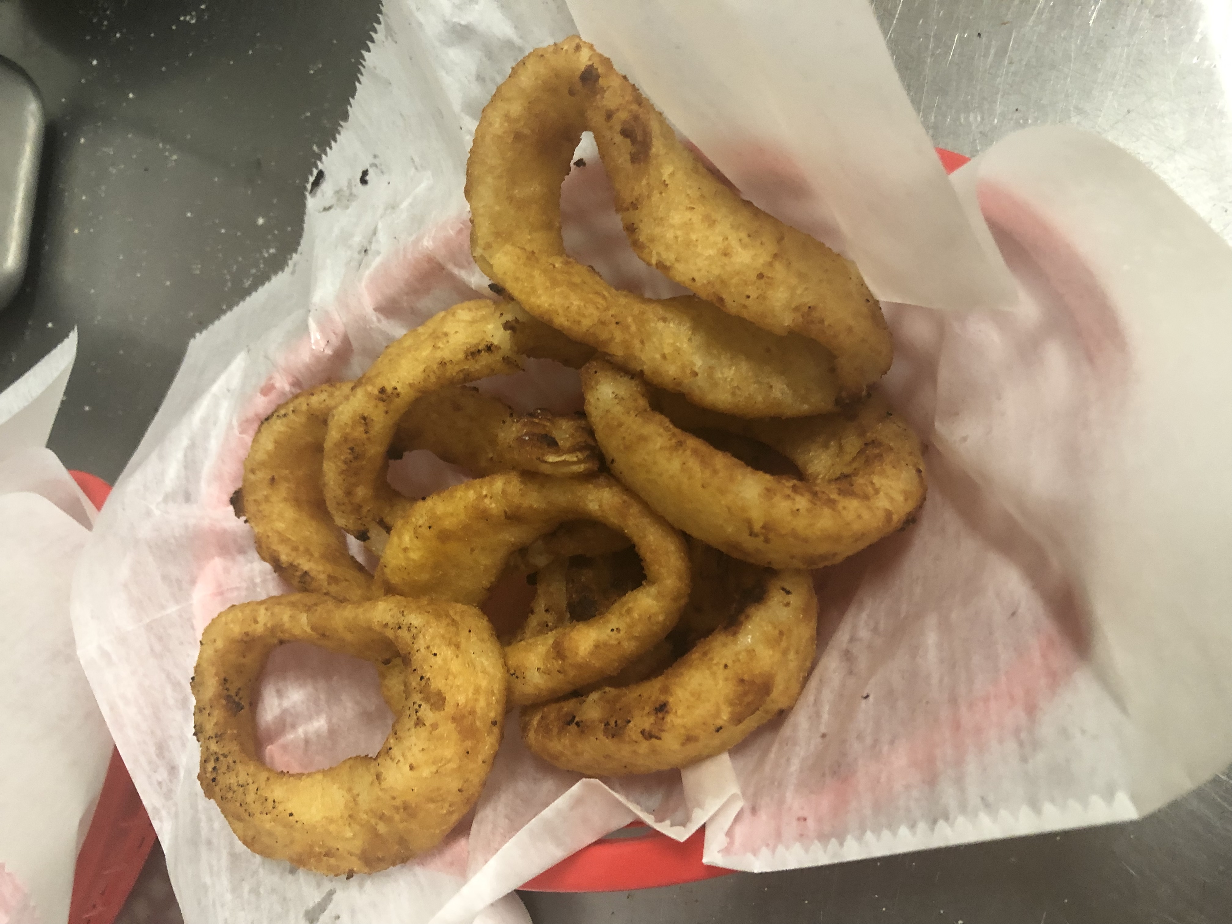 Order Onion Rings food online from Pasquale's Pizzeria store, Wilmerding on bringmethat.com