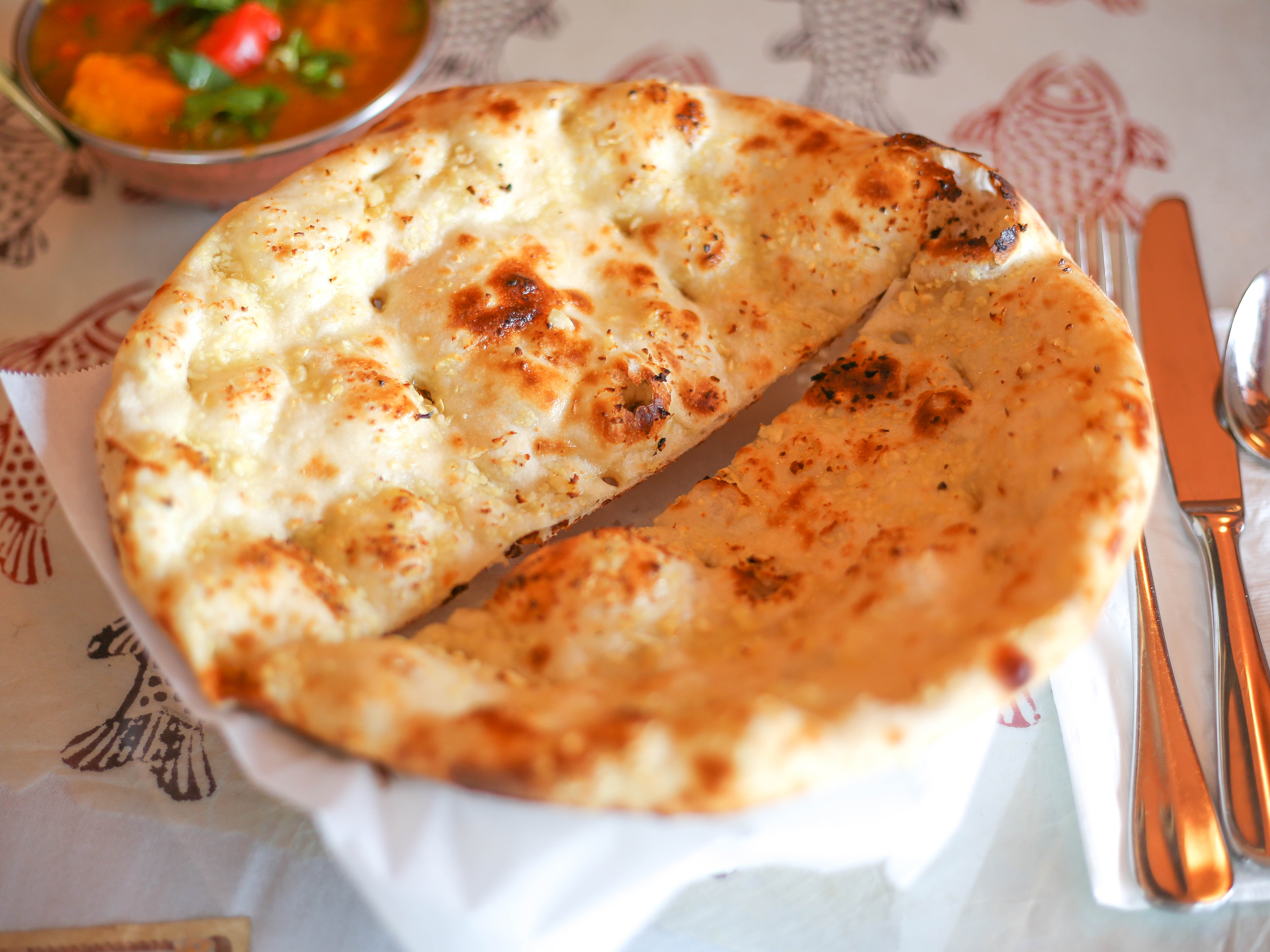 Order Garlic Naan food online from Himalayan Tandoori & Curry House store, Berkeley on bringmethat.com