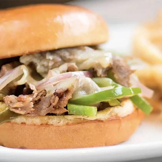 Order Santa Fe Steak Sandwich food online from Wings and Rings store, Lincoln on bringmethat.com