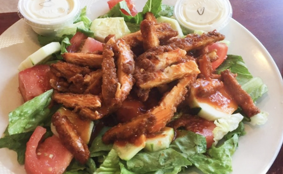 Order Large Buffalo Chicken Salad food online from Luigis Famous Pizza store, Little Silver on bringmethat.com