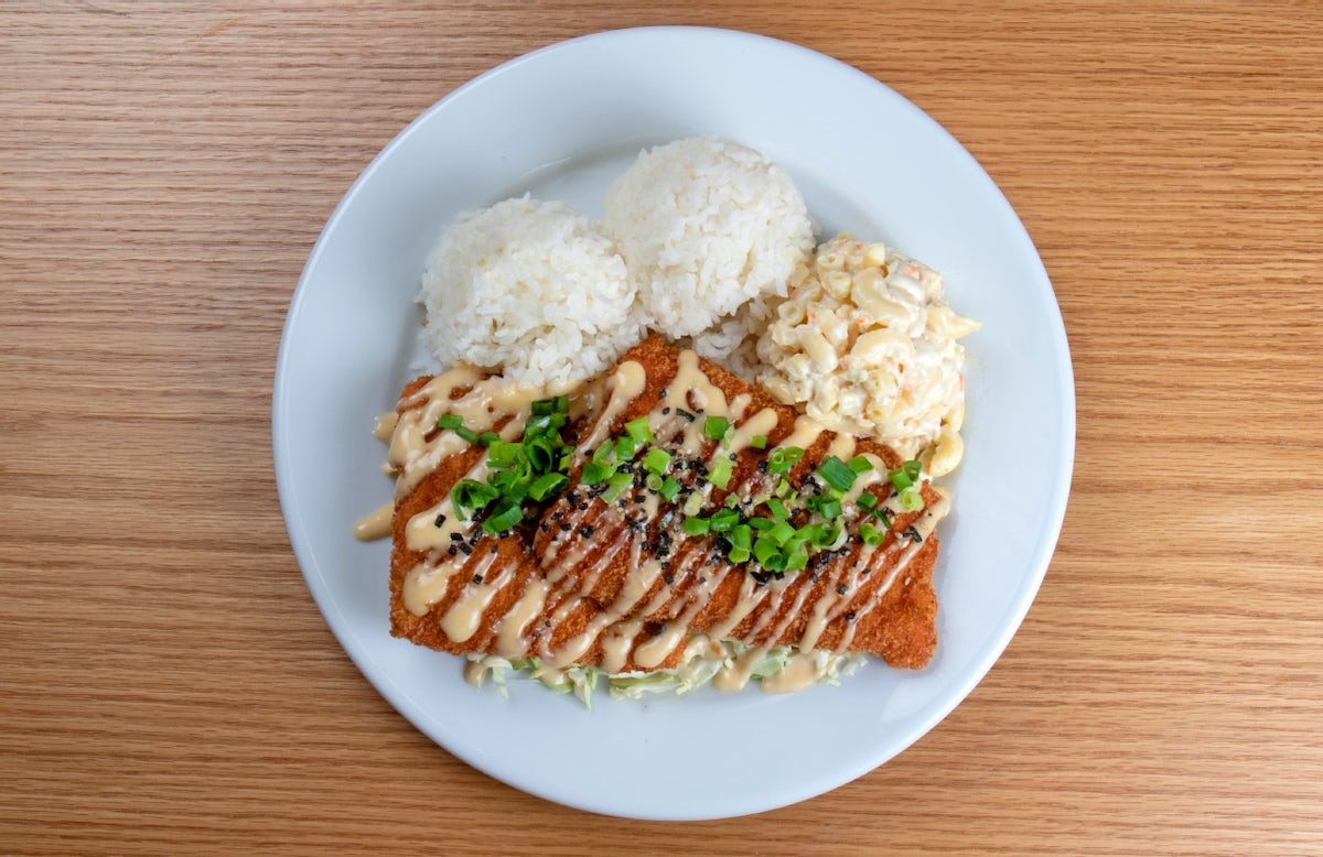 Order Furikake Miso Salmon Katsu Plate food online from Zippys Restaurant store, Kailua on bringmethat.com